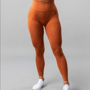 Small Burnt Orange Alphalete Halo Leggings